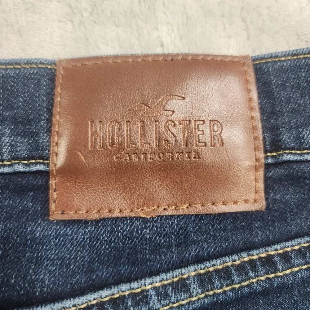 Hollister Jeans Mens 30x32 Blue Slim Straight Epic Flex Stretch Denim Casual